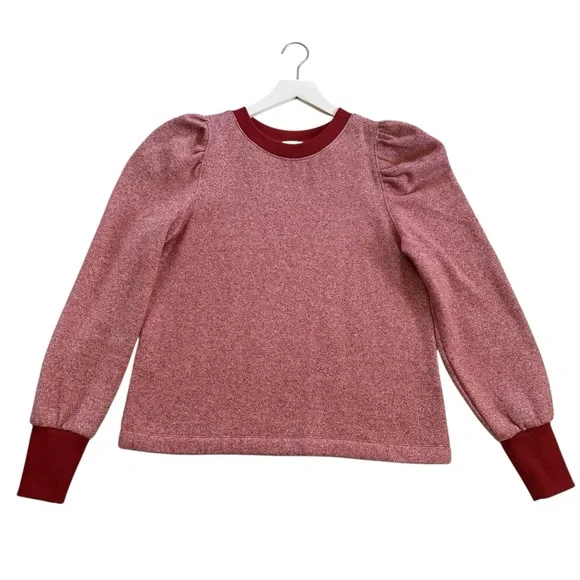 LOFT Red and White Patterned Sweater - Picture 14 of 16